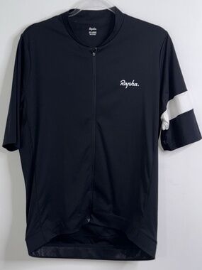 Rapha Core Cycling Jersey Black Men's Size 2XL EUC